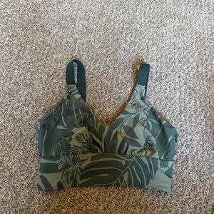 Aerie Olive Leaf Print Bralette